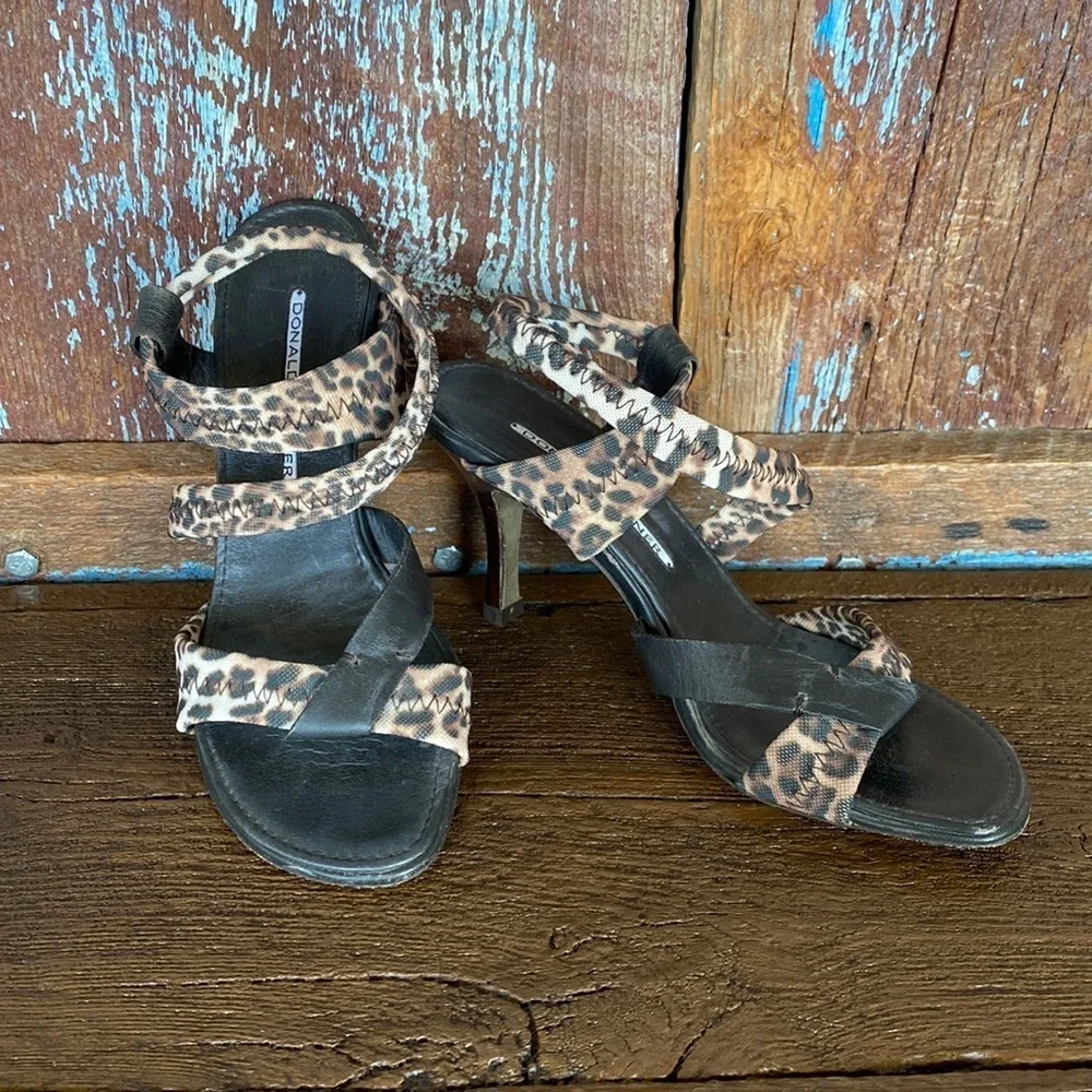 Donald Pliner Heeled Leopard Sandals